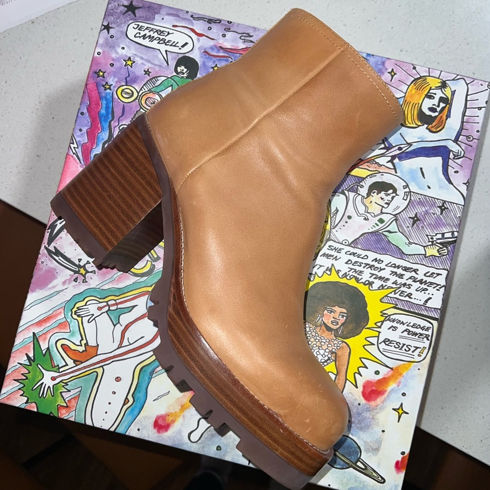 Jeffrey Campbell Abundant Boot in Dark Beige 8.5